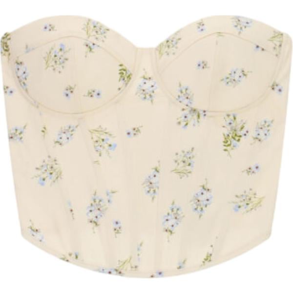 top Imperial bianco con stampe