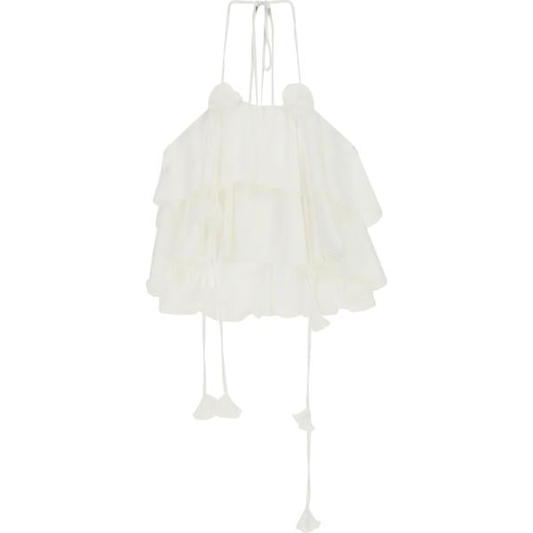top Imperial bianco a fiori