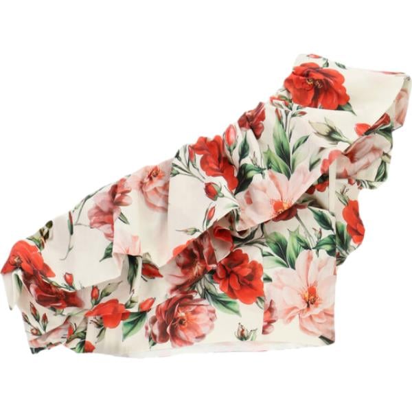 top Imperial bianco con stampe