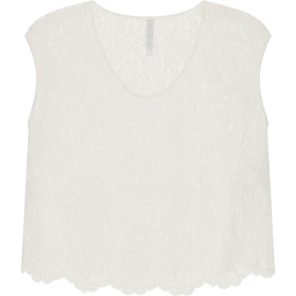 top Imperial bianco a fiori