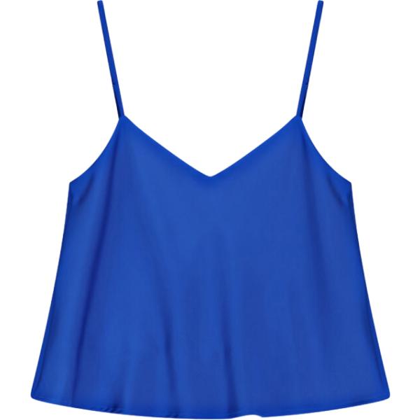 Top da donna in blu medio con spalline Imperial