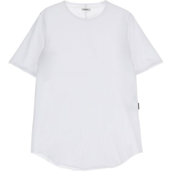 t-shirt Imperial bianco tinta unita