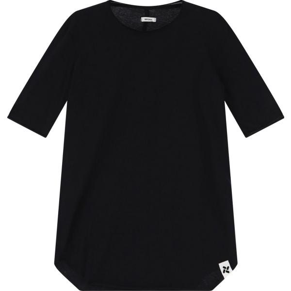 t-shirt Imperial nero tinta unita