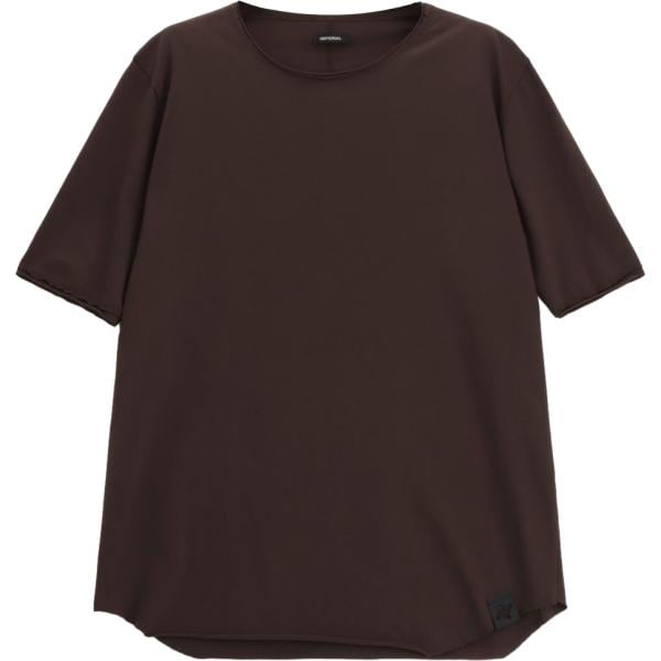 t-shirt Imperial marrone tinta unita