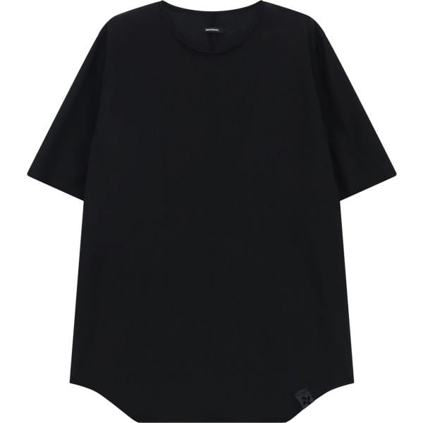 t-shirt Imperial nero tinta unita