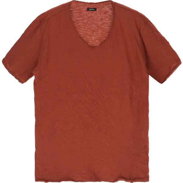 t-shirt Imperial marrone tinta unita