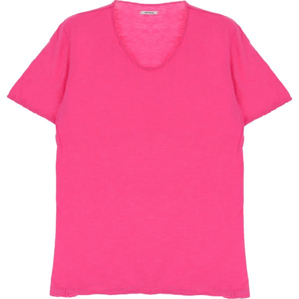 t-shirt Imperial rosa tinta unita