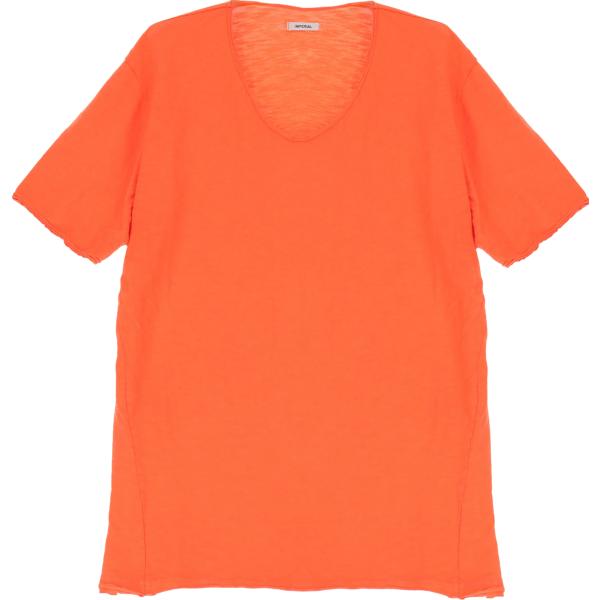 t-shirt Imperial arancione tinta unita
