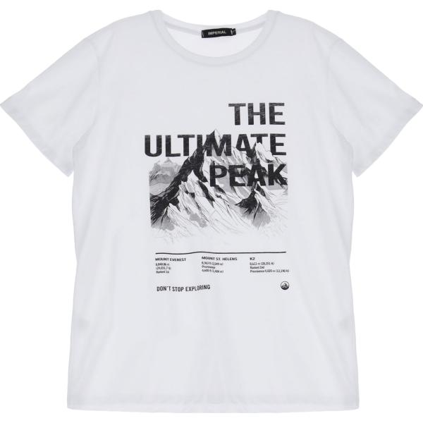 t-shirt Imperial bianco con stampe
