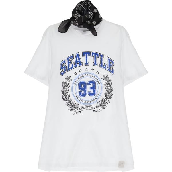 t-shirt Imperial bianco con stampe