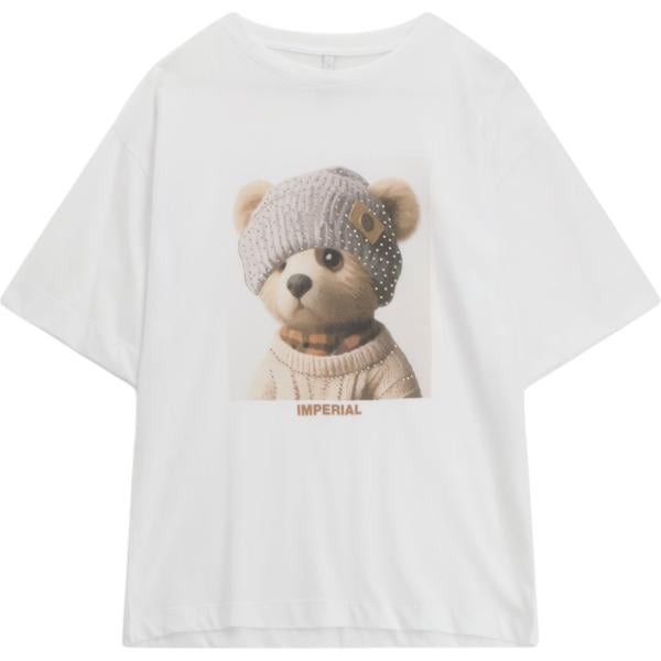 t-shirt Imperial bianco con stampe