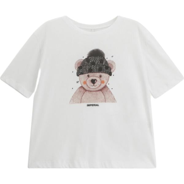 t-shirt Imperial bianco con stampe