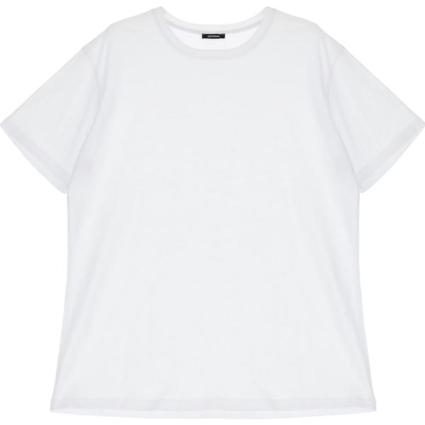 t-shirt Imperial bianco tinta unita