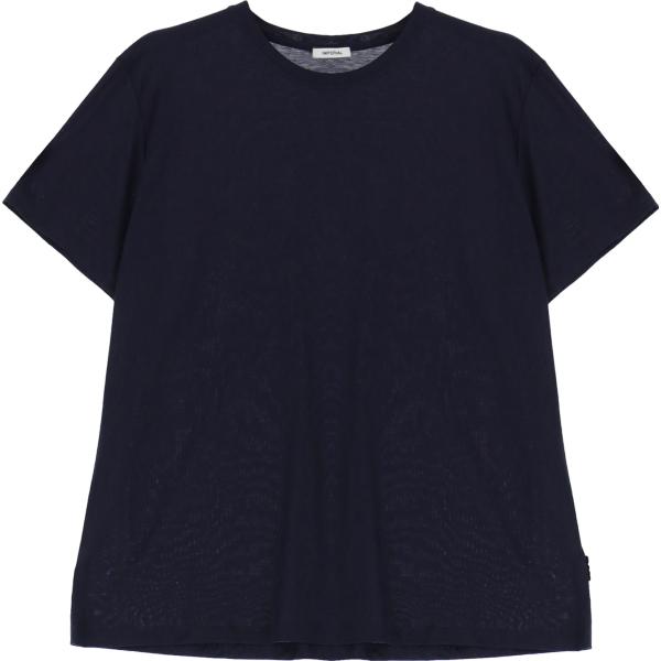 t-shirt Imperial blu tinta unita