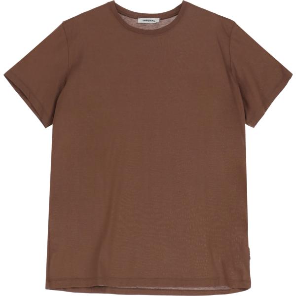 t-shirt Imperial marrone tinta unita