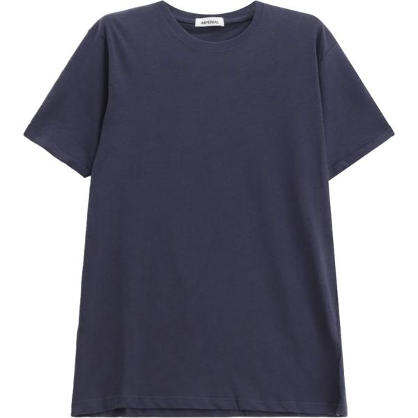 t-shirt Imperial blu tinta unita
