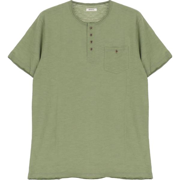 t-shirt Imperial verde tinta unita