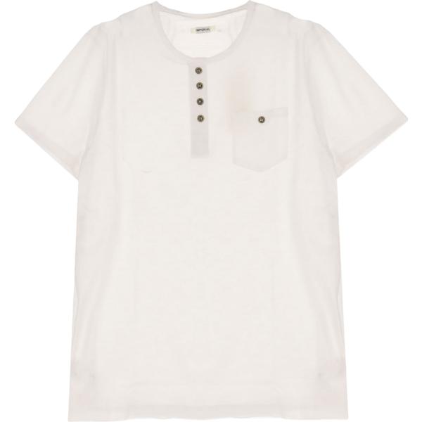 t-shirt Imperial bianco tinta unita