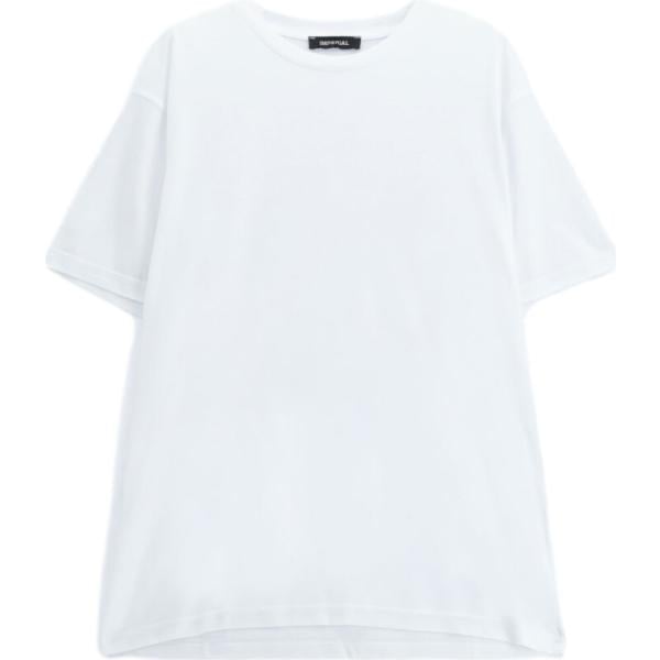 t-shirt Imperial bianco tinta unita