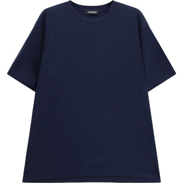 T-shirt da uomo in blu scuro girocollo a maniche corte Imperial