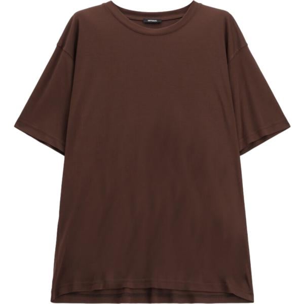 t-shirt Imperial marrone tinta unita
