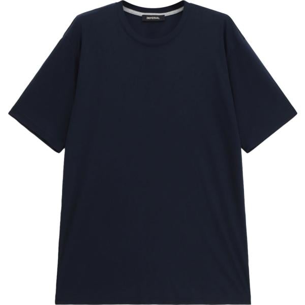 t-shirt Imperial blu tinta unita