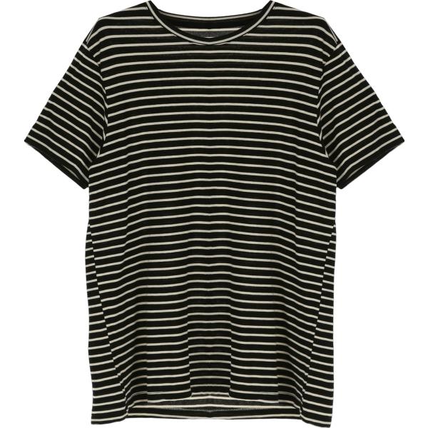t-shirt Imperial nero a righe