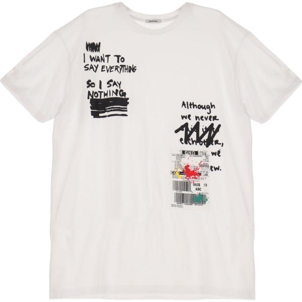 t-shirt Imperial bianco con stampe
