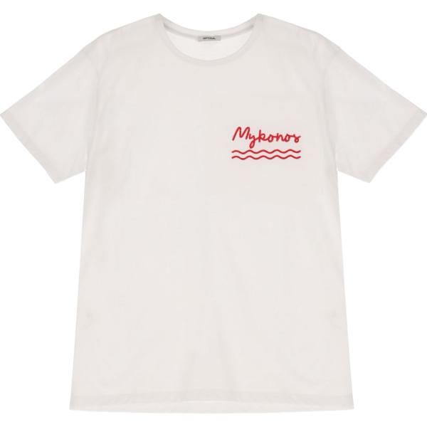 t-shirt Imperial bianco tinta unita