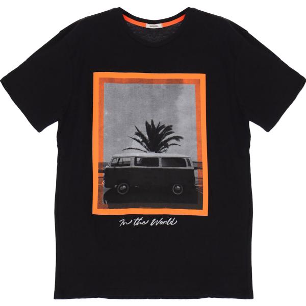 t-shirt Imperial nero con stampe