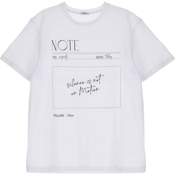 t-shirt Imperial bianco con stampe