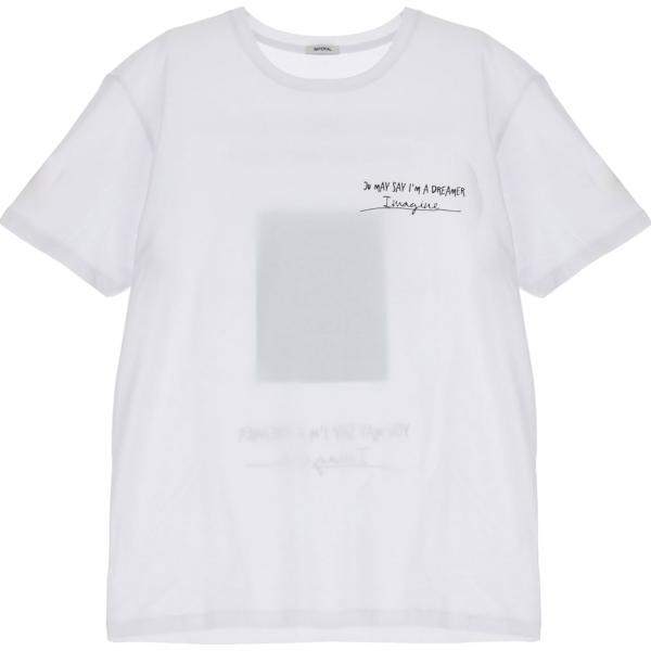 t-shirt Imperial bianco con stampe