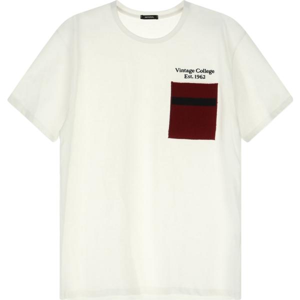 t-shirt Imperial bianco con stampe