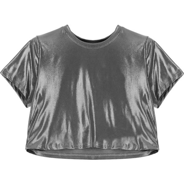 t-shirt Imperial grigio tinta unita