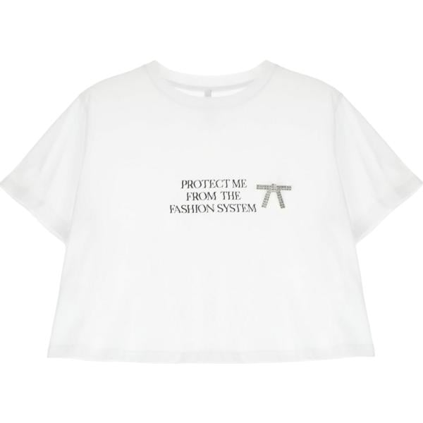 t-shirt Imperial bianco con stampe