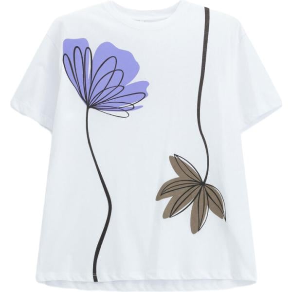 t-shirt Imperial bianco con stampe
