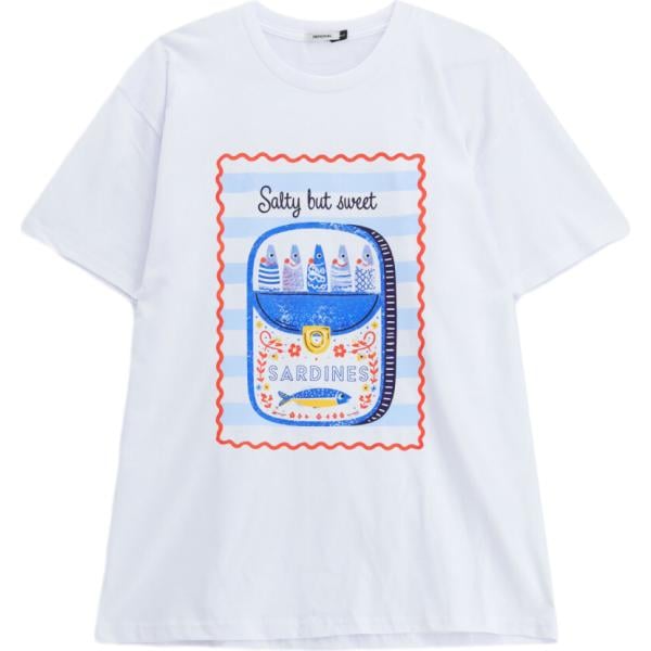 t-shirt Imperial bianco con stampe