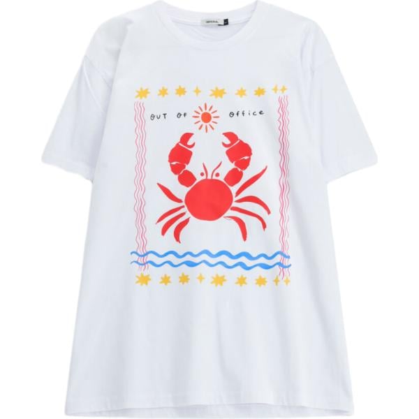 T-shirt da uomo in bianco neve con stampe a maniche corte Imperial