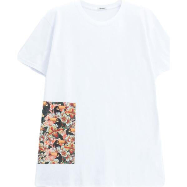 t-shirt Imperial bianco con stampe