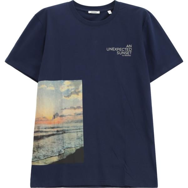 t-shirt Imperial blu con stampe