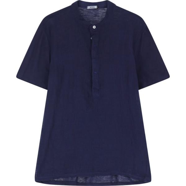 t-shirt Imperial blu tinta unita