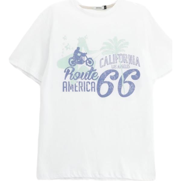 t-shirt Imperial bianco con stampe