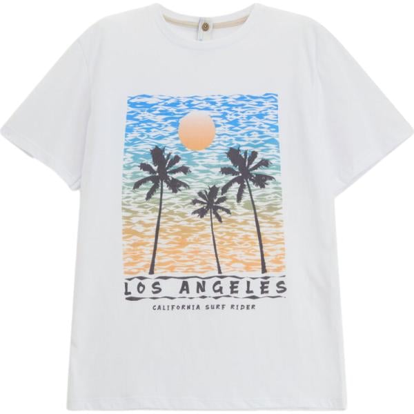 t-shirt Imperial bianco con stampe