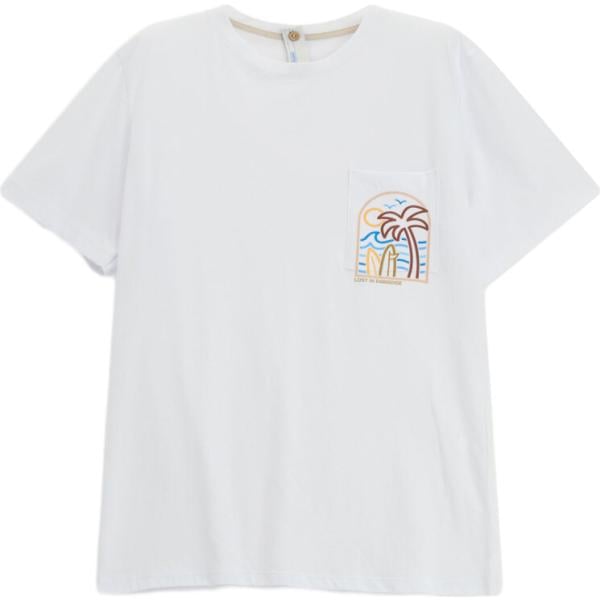 t-shirt Imperial bianco con stampe