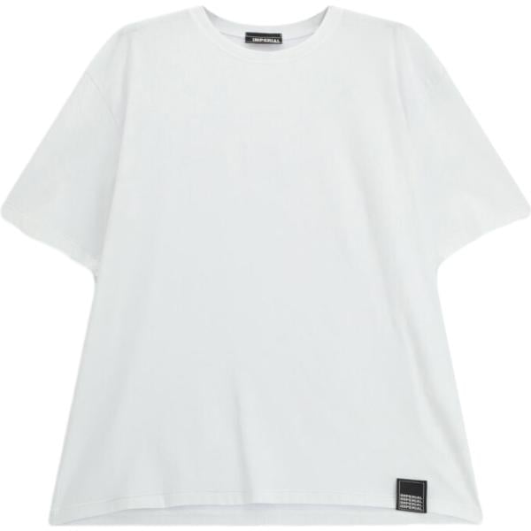 T-shirt da uomo in bianco neve girocollo a maniche corte Imperial