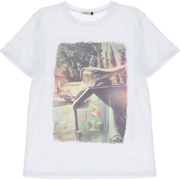 t-shirt Imperial bianco con stampe