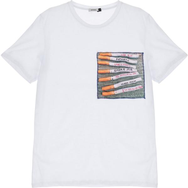 t-shirt Imperial bianco con stampe