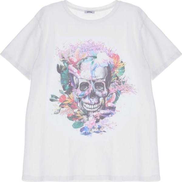 t-shirt Imperial bianco con stampe