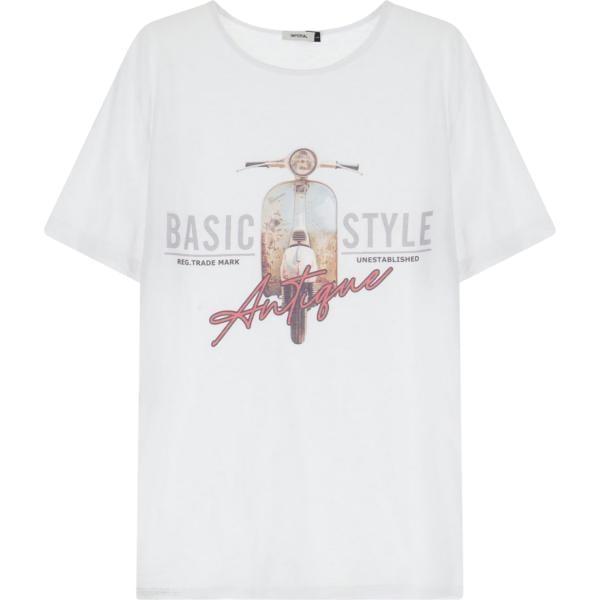 t-shirt Imperial bianco con stampe