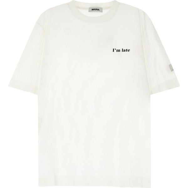 t-shirt Imperial bianco con stampe